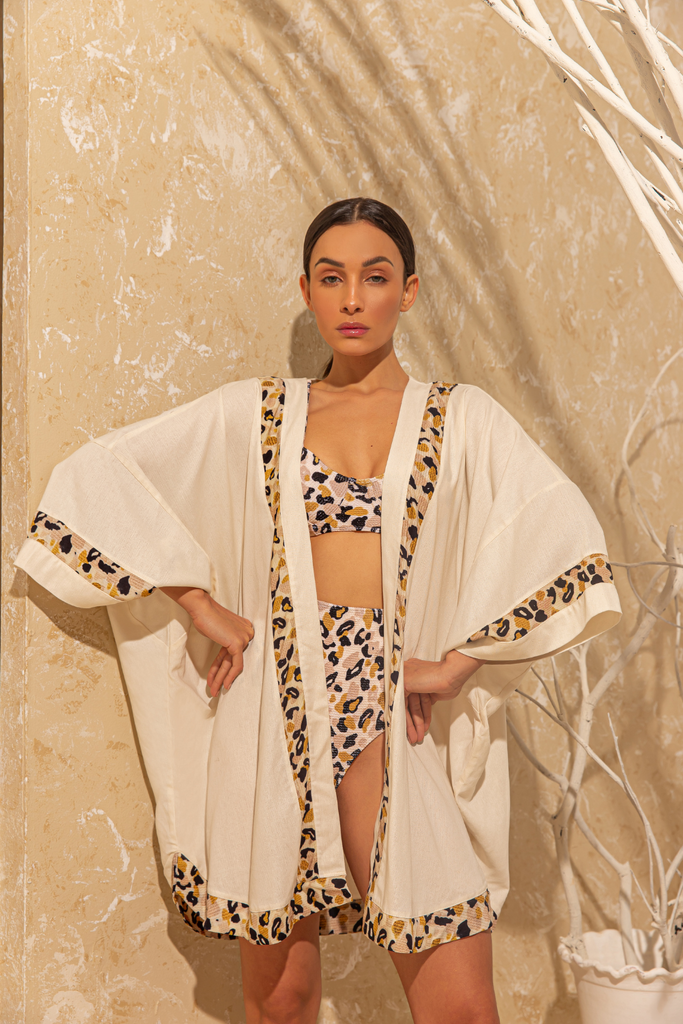 Lana Animal Print Kimono Cover Up, Cover Ups, Rio de Jas, Hellokini