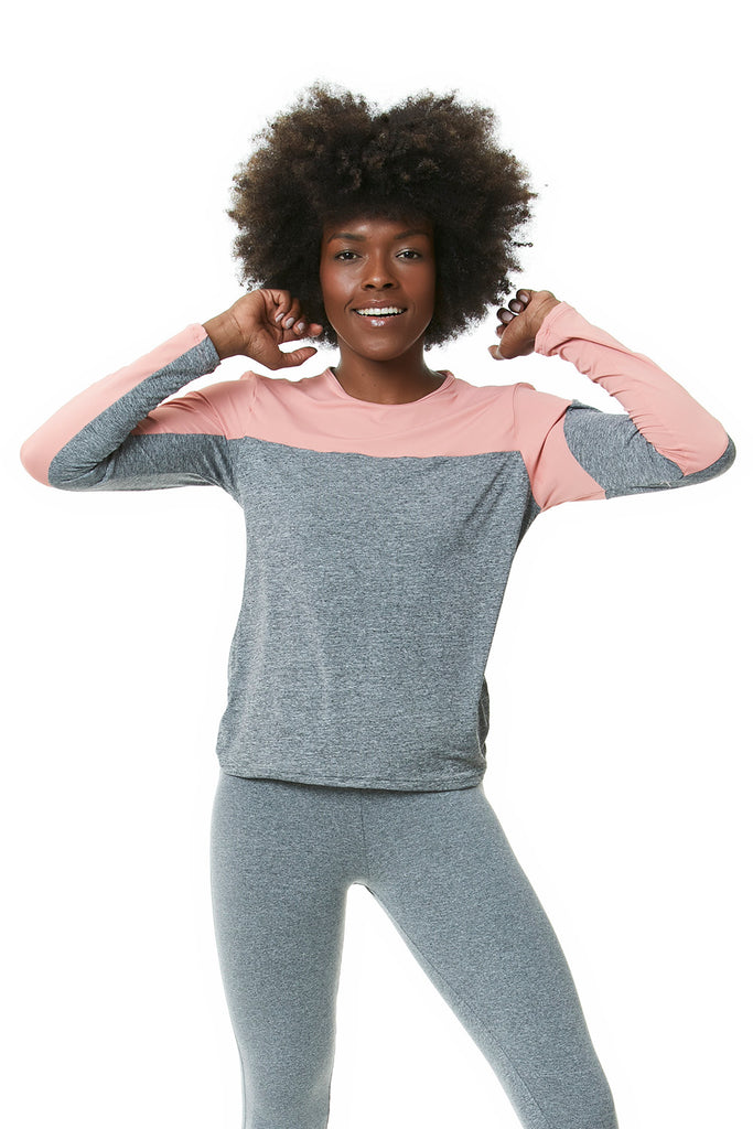 Gizelle Women Long Sleeve Workout Top, Activewear, BRO FITWEAR, Hellokini